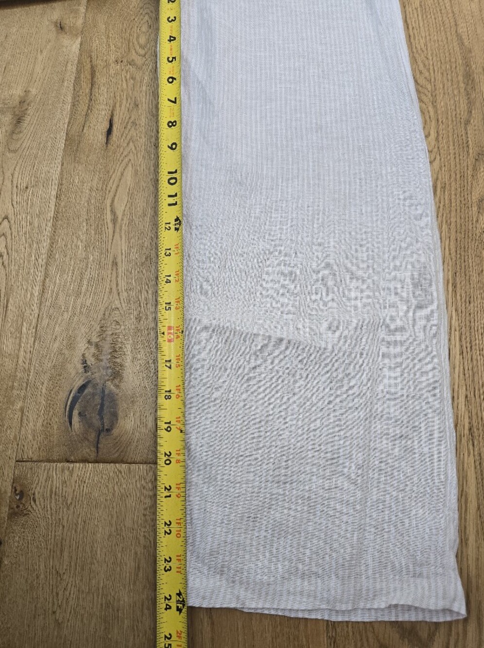 Mango Linen Blend Tan and White Stripped Cropped Linen Pant Size 2 - Picture 9 of 9